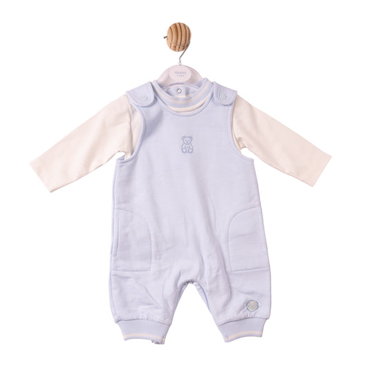MB7303 - Top & Dungaree - Blue- Mintini Bear - Pre Order