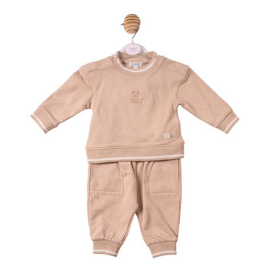 MB7309A - 2pc Jogset -Beige - Mintini Bear- Pre Order