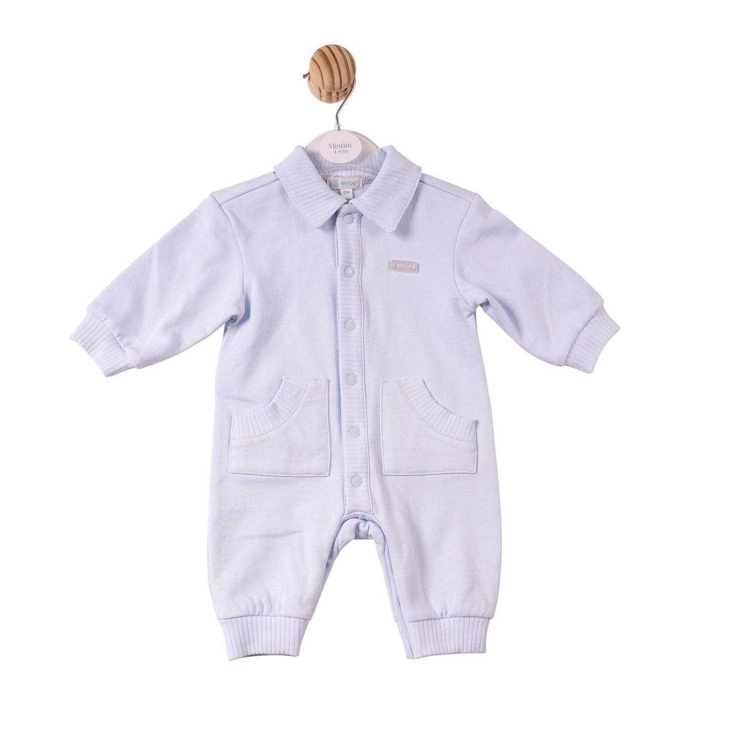 MB7356 - Romper - Blue- Brushed back Fleece - Pre Order