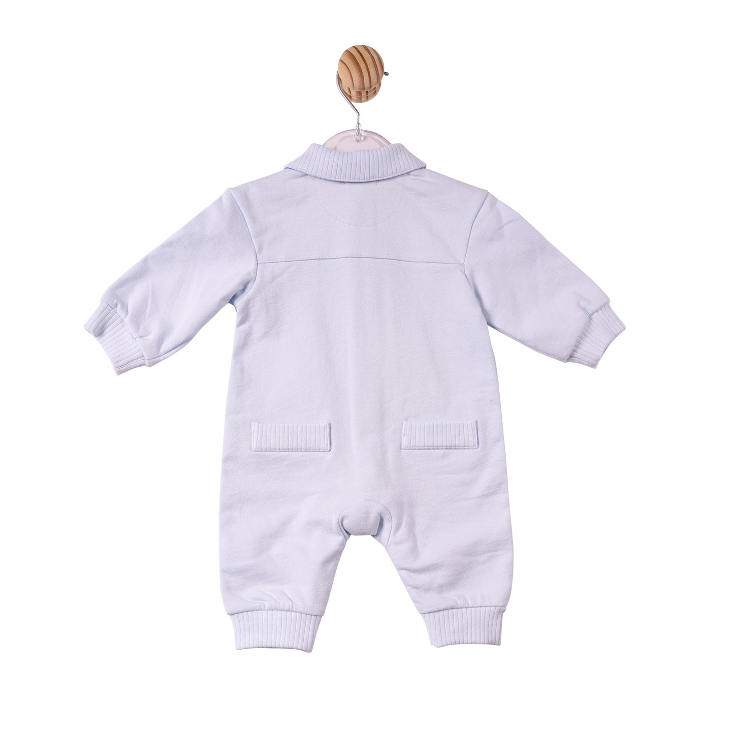 MB7356 - Romper - Blue- Brushed back Fleece - Pre Order