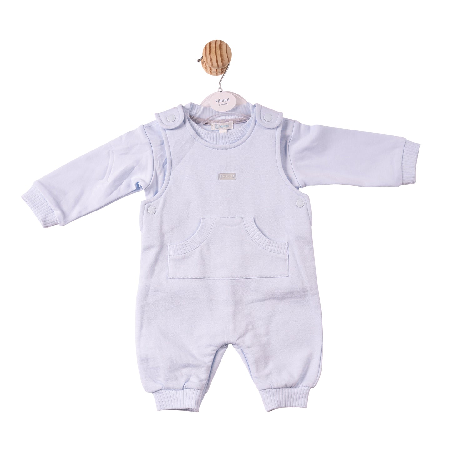 MB7357- Top & Dungaree - Blue- Brushed back Fleece - Pre Order