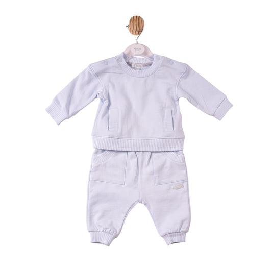 MB7358B- Jogset - Blue- Brushed back Fleece - Pre Order
