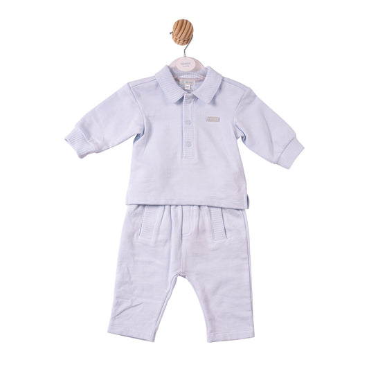 MB7359B- Polo & Trouser - Blue- Brushed back Fleece - Pre Order