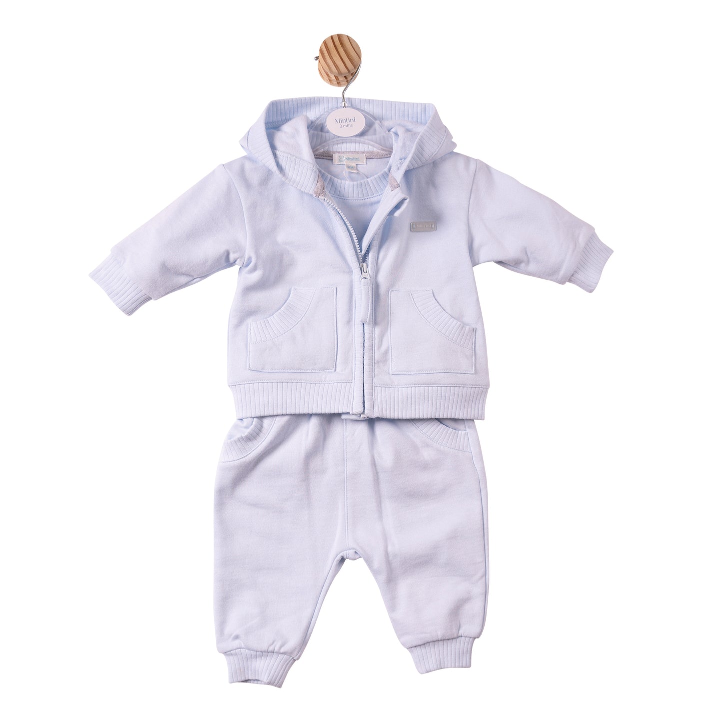 MB7360A- 3pc Jogset - Blue- Brushed back Fleece - Pre Order