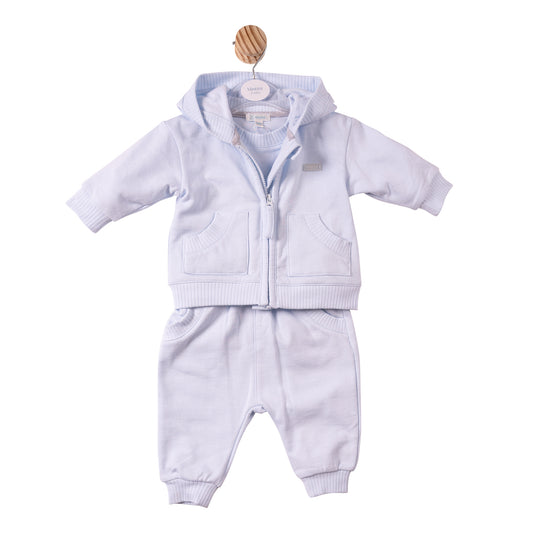 MB7360B- 3pc Jogset - Blue- Brushed back Fleece - Pre Order