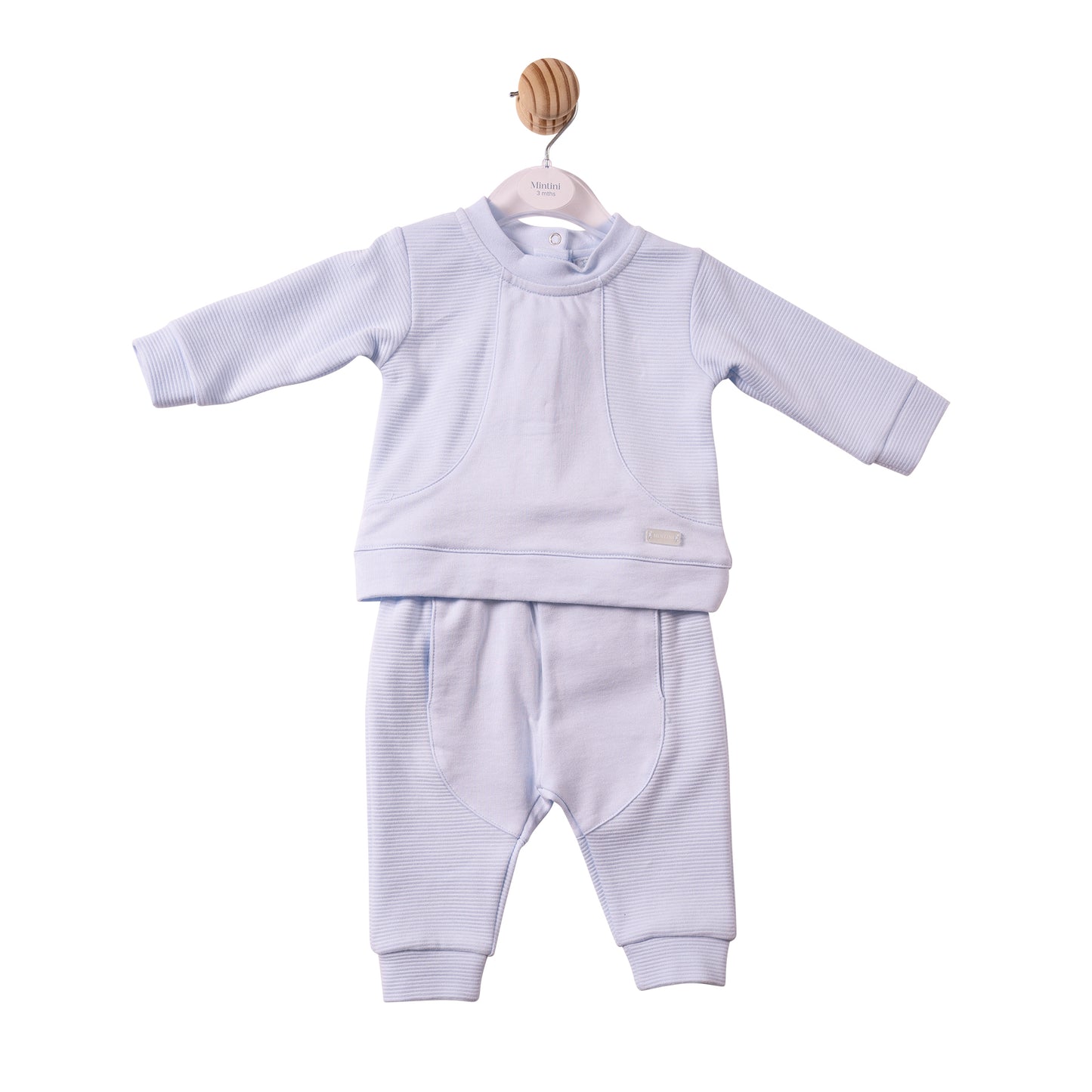 MB7369A - Jogset- Blue- Ottoman Rib Jersey- Pre Order