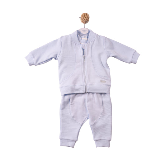 MB7372A - 3pc Jpgset- Blue- Ottoman Rib Jersey- Pre Orderr