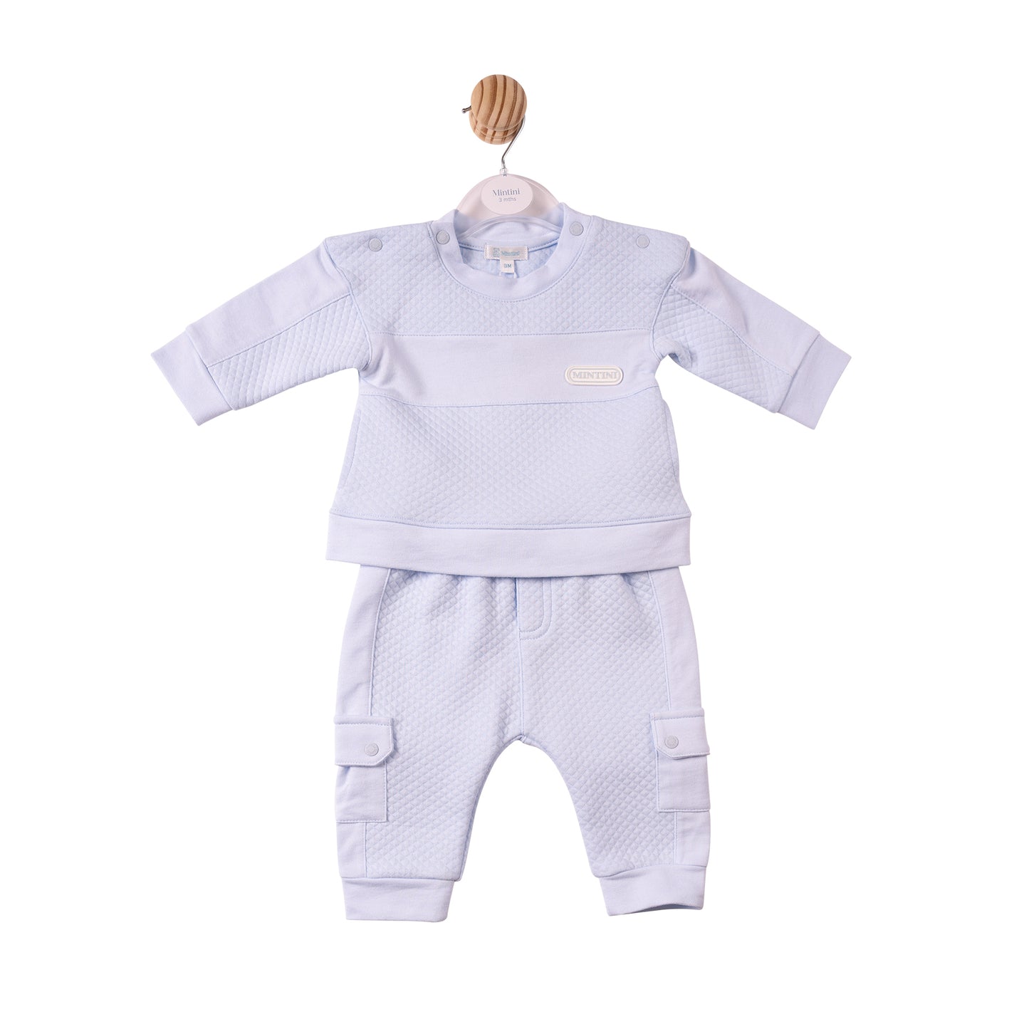 MB7381- Jogset- Blue- Square Jacquard- Pre Order