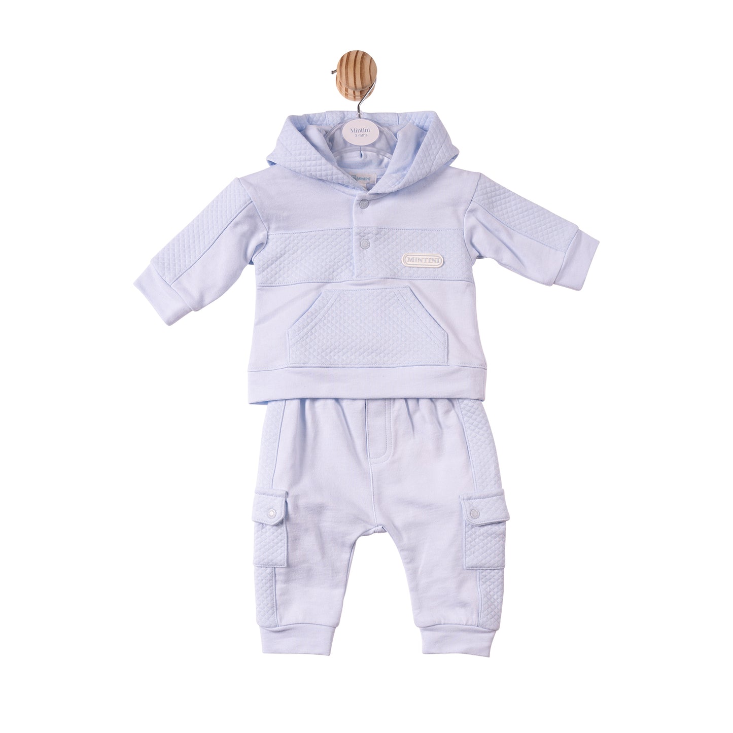 MB7383- Jogset- Blue- Square Jacquard- Pre Order