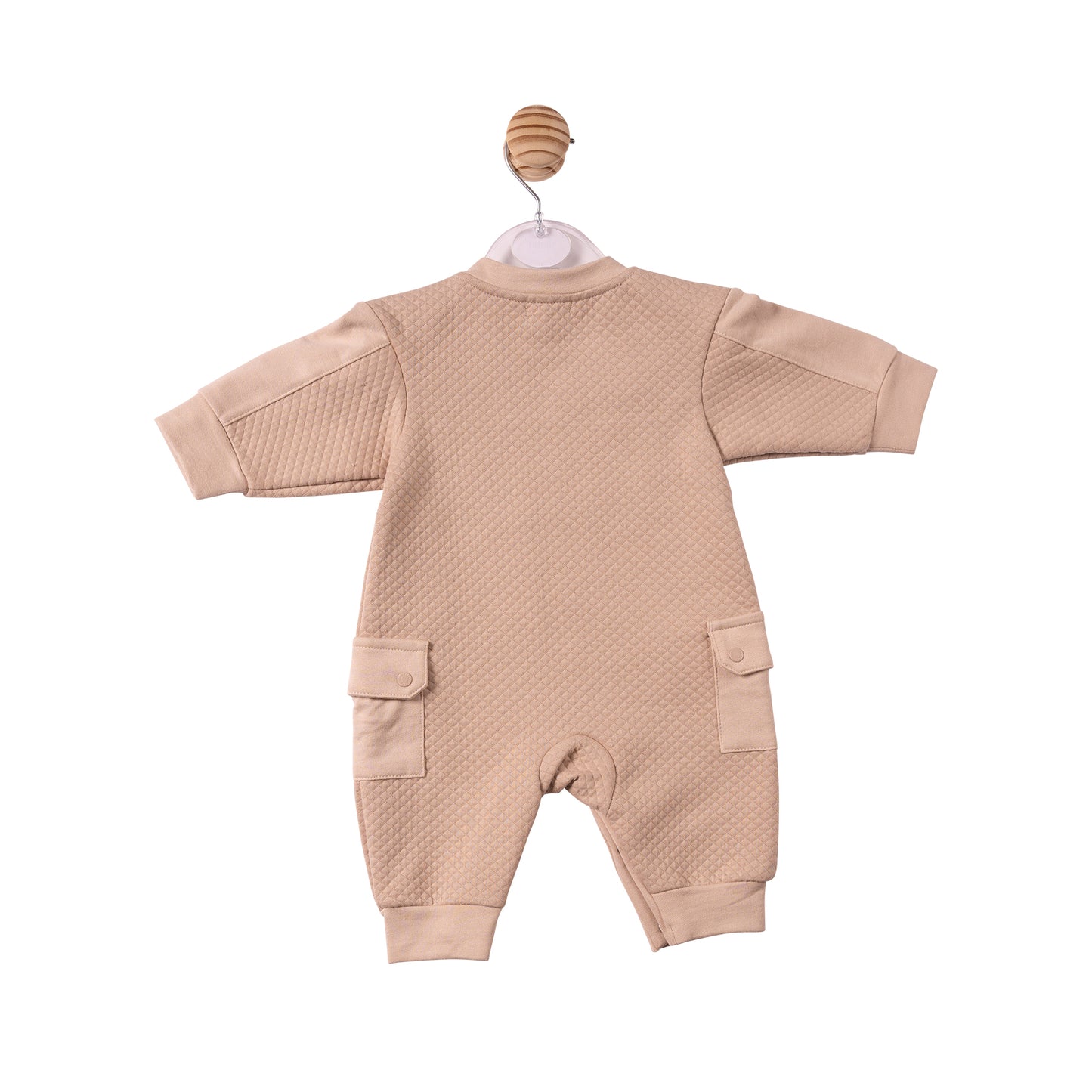 MB7385 - Romper - Beige - Square Jacquard - Pre Order