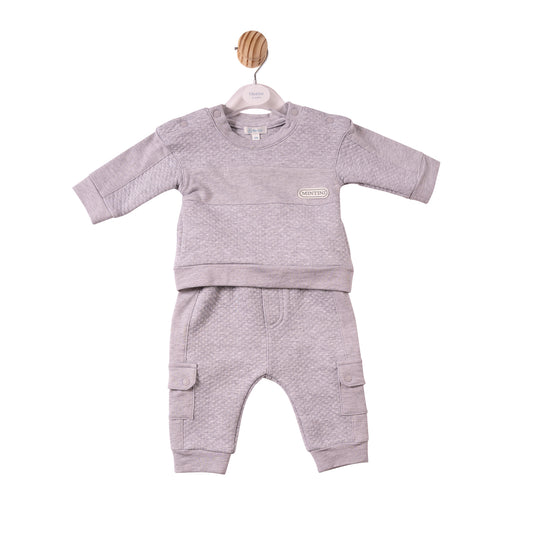 MB7399B - Jogset - Grey - Square Jacquard - Pre Order