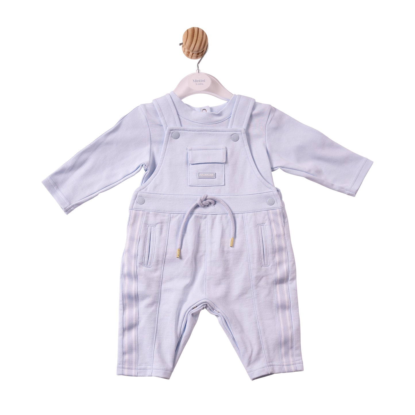 MB7405- Top & Dunagree- Blue - Woven Tape- Pre Order