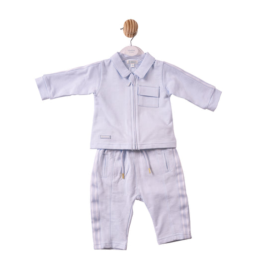 MB7407- Shirt & Trouser- Blue - Woven Tape- In Stock