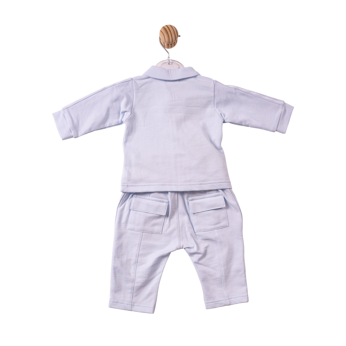 MB7407B - Shirt & Trouser- Blue - Woven Tape- In Stock