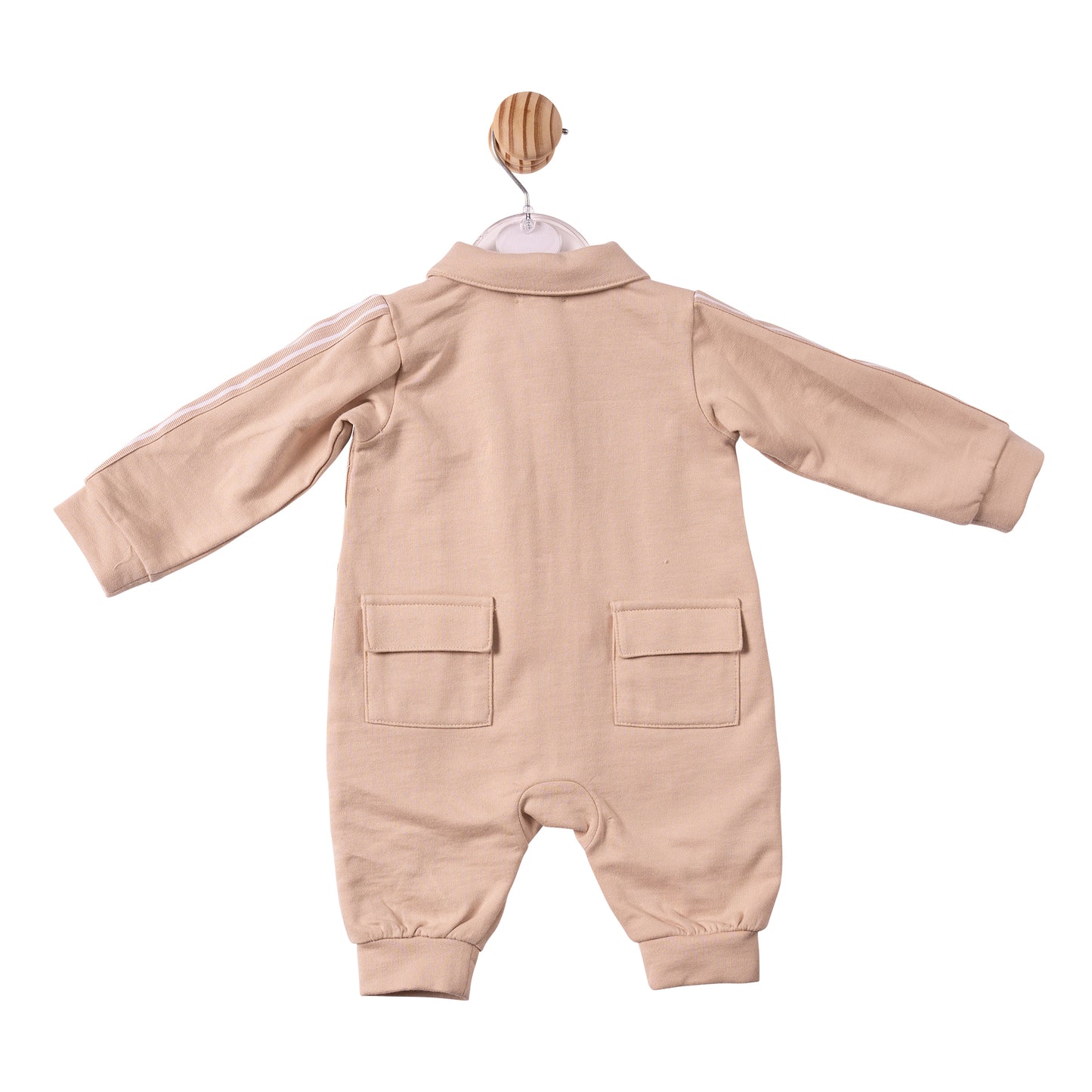 MB7410 - Romper - Beige - Woven Tape - Pre Order