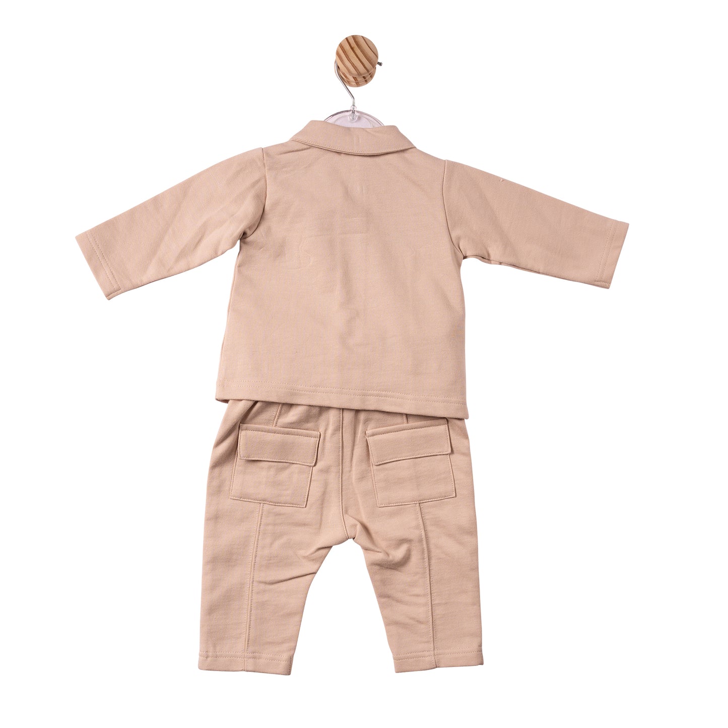 MB7412B - Shirt & Trouser - Beige - Woven Tape - Pre Order