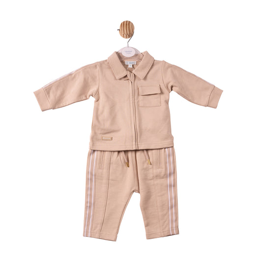 MB7413B - Shirt & Trouser - Beige - Woven Tape - Pre Order