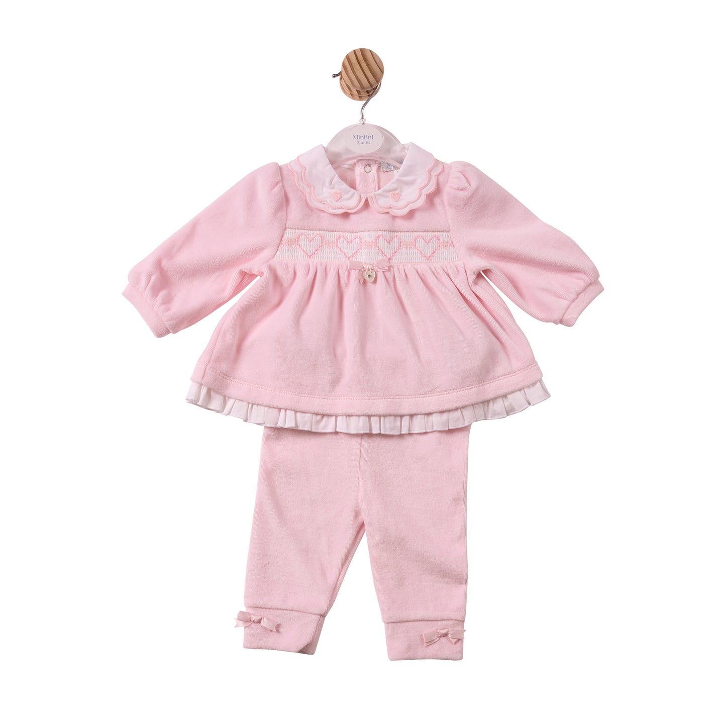 MB7424- Tunic & Legging- Pink - Smocking- Pre Order