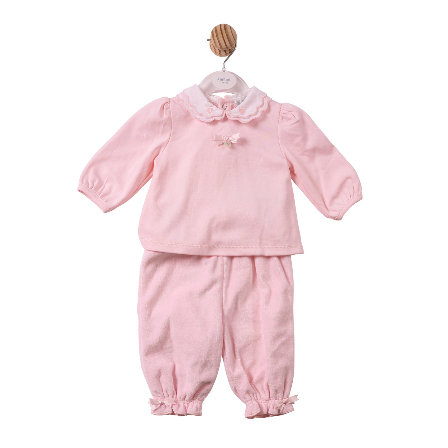 MB7425A- Top & Trouser- Pink - Smocking- Pre Order