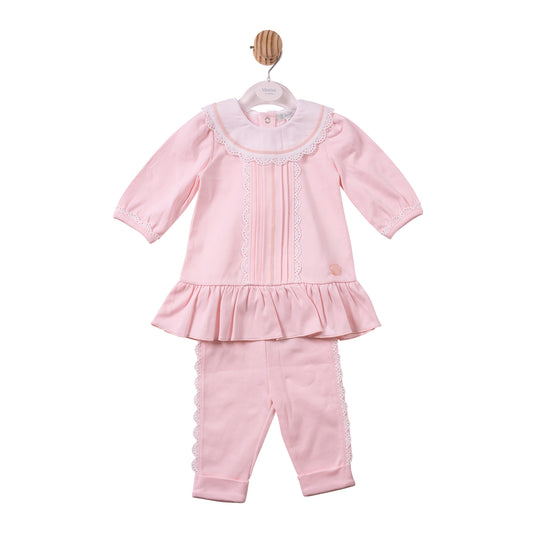 MB7435B - Tunic & Legging - Pink - Lace/Interlock - Pre Order