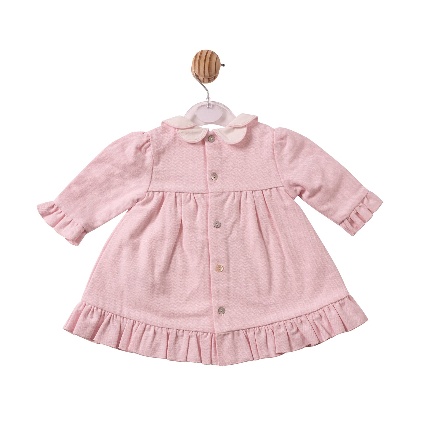 MB7448 - Dress - Pink - Herringbone- Pre Order
