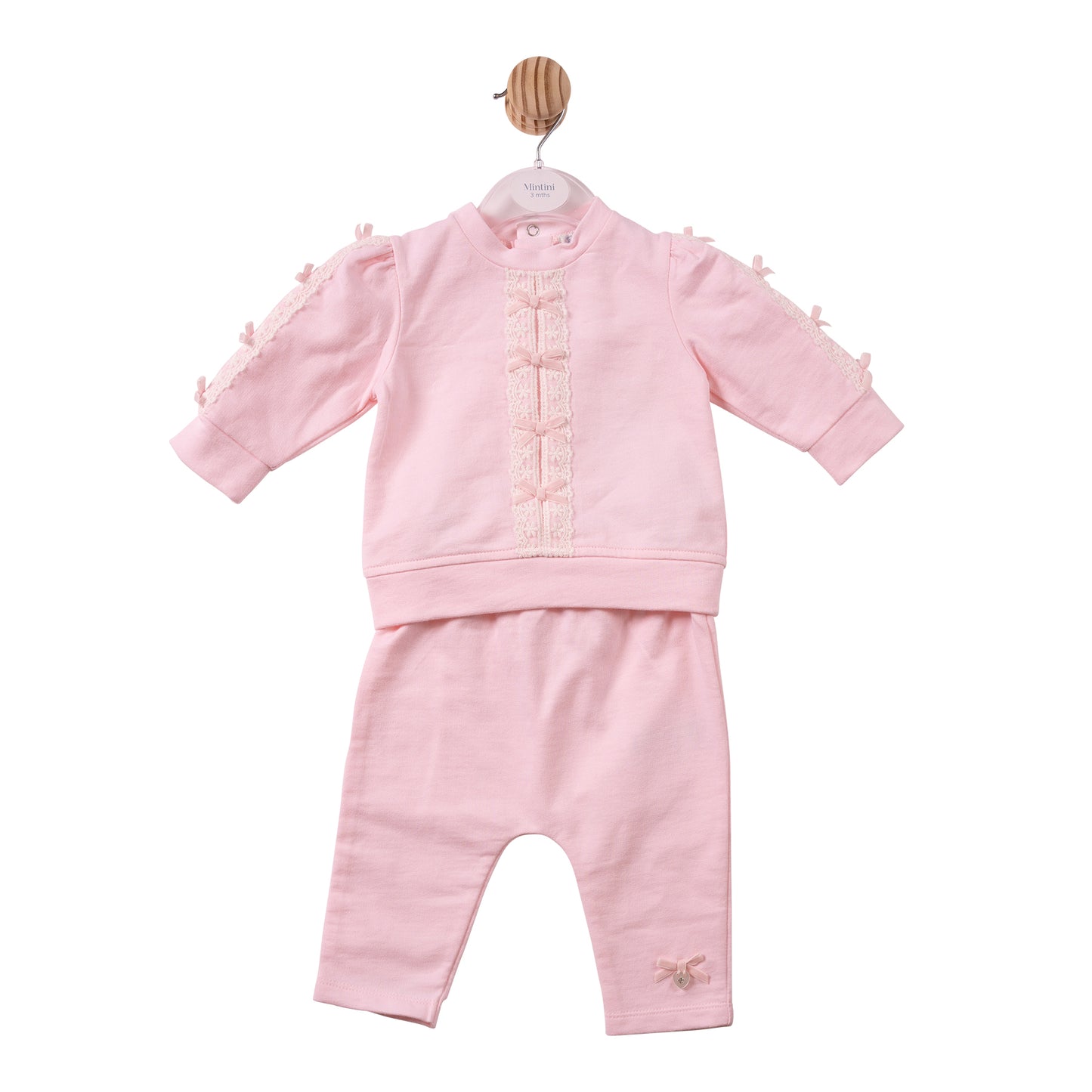 MB7470A - Jogset - Pink - Lace/Bows - Pre Order