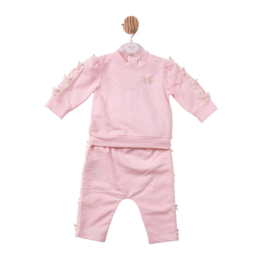 MB7471B - Jogset - Pink - Lace/Bows - Pre Order