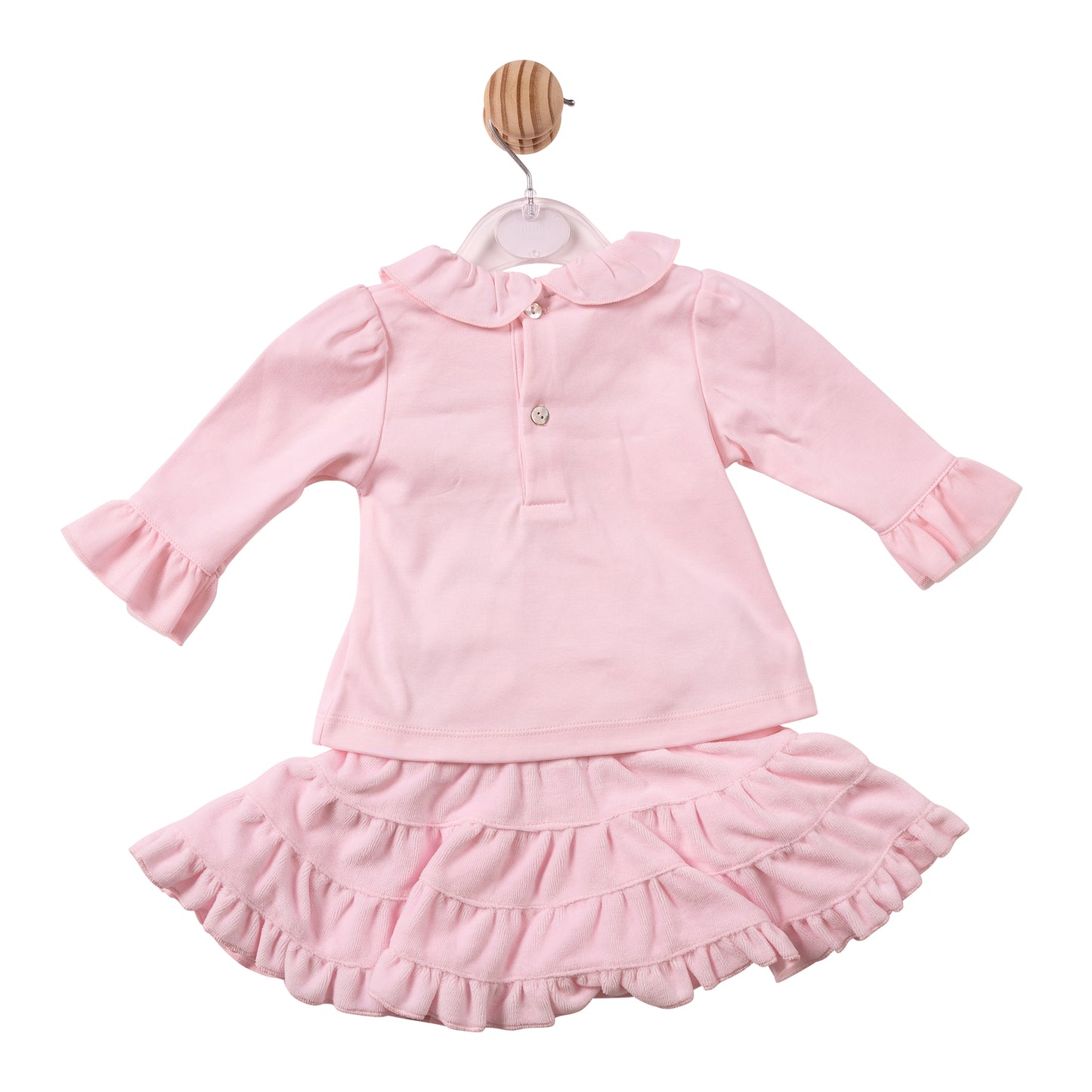 MB7495 - Top & Skirt - Pink - Diamante Bow - Pre Order