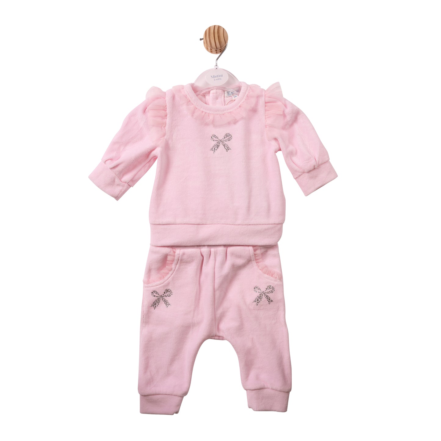 MB7497 - Jogset - Pink - Diamante Bow - Pre Order