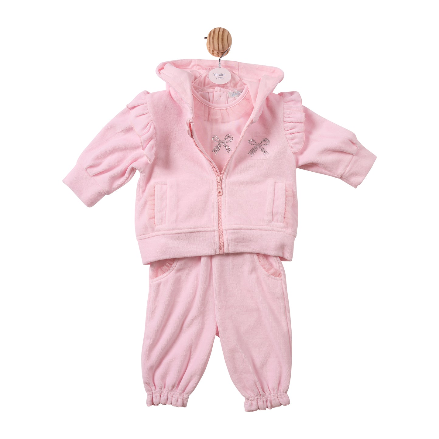 MB7498 - Jogset - Pink - Diamante Bow - Pre Order