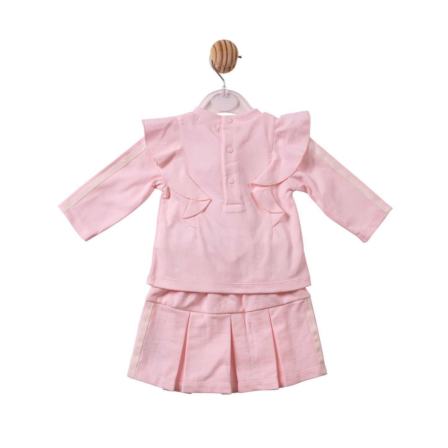 MB7509 - Top & Skirt - Pink - Grograin Ribbon Trim - Pre Order