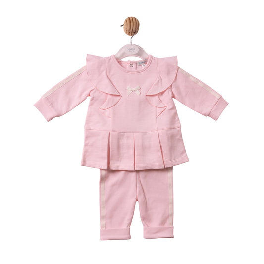 MB7510 - Tunic & Legging - Pink - Grograin Ribbon Trim - Pre Order