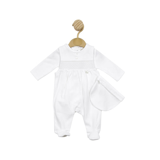 MB5134 | Body, Dungaree & Hat - White - In Stock