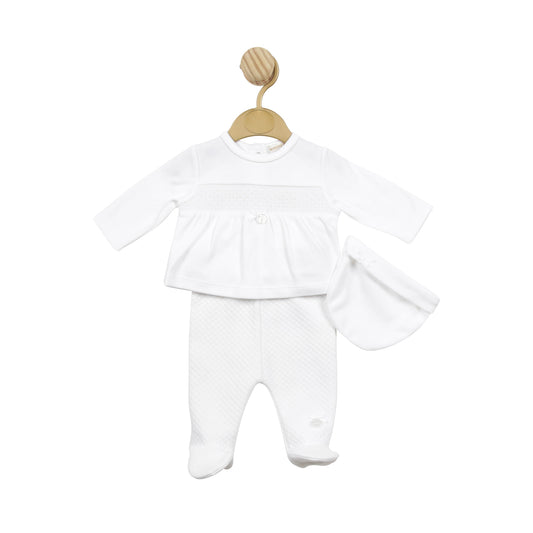 MB5135 | Top, Pant & Hat - White - In Stock