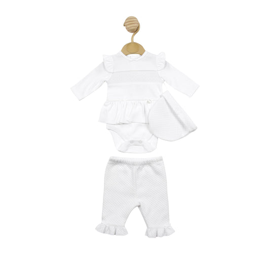 MB5137 | Bodysuit, Legging & Hat - White - In Stock