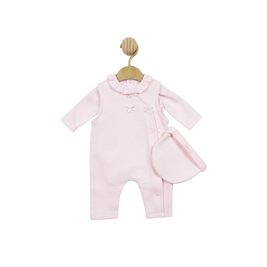 MB5142 | Body, Dungaree & Hat - Pink - In Stock